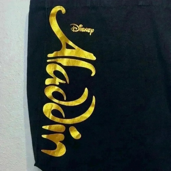 Disney Aladdin‎ Black & Gold Genie Lamp VIP Logo Tote Bag - Picture 2 of 3
